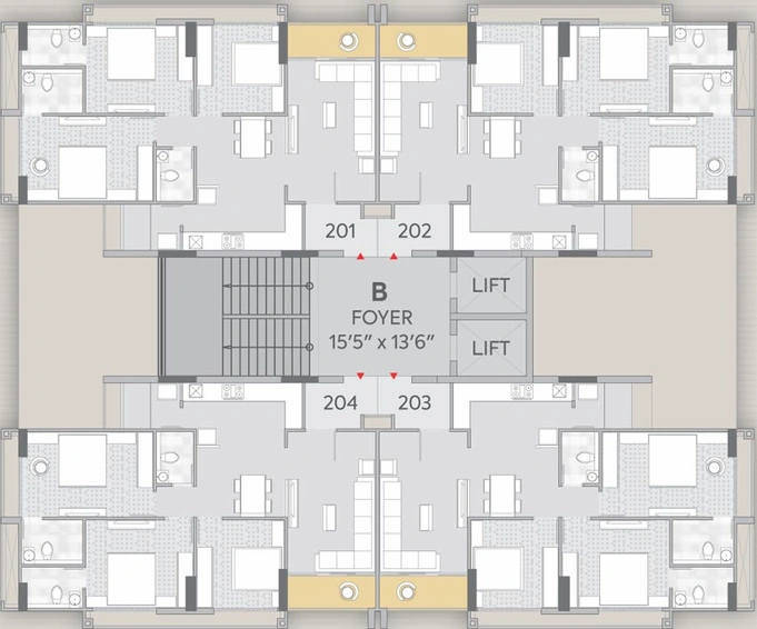 Floor Plan of Saral Aarambh in Bhadaj, Ahmedabad - Image 91139