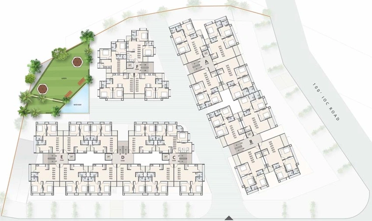 Master Plan of Saral Parivesh in Chandkheda, Ahmedabad - Image 91564