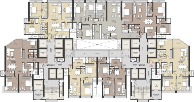 Floor Plan of Shreepati Jewels in Girgaon, Mumbai - Image 91491