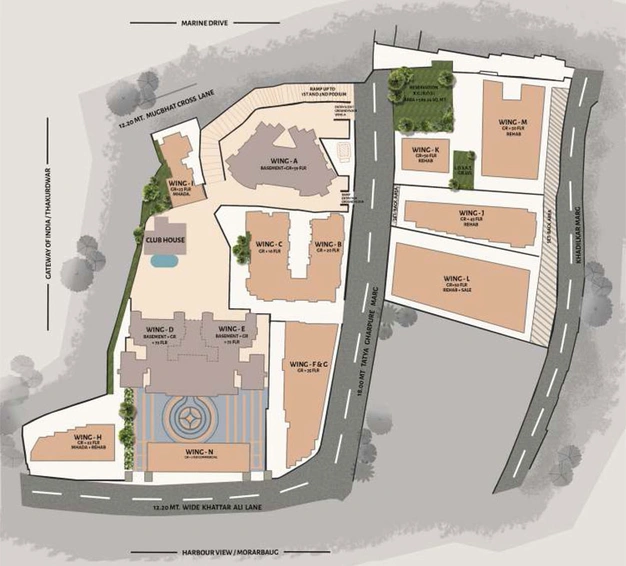 Master Plan of Shreepati Jewels in Girgaon, Mumbai - Image 91492