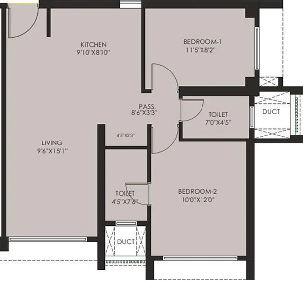 2 BHK Flat in Balwa Avalon Residency in Goregaon West, Mumbai - Image 659863