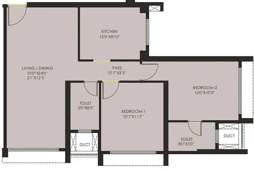 2 BHK Flat in Balwa Avalon Residency in Goregaon West, Mumbai - Image 659864