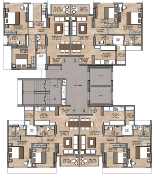 Floor Plan of Laxmina Krishna Niwas in Chembur West, Mumbai - Image 91499