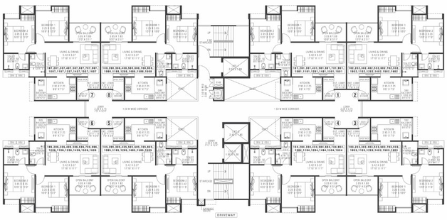 Floor Plan of Pharande Kairosa 2 in Punawale, Pune - Image 91473