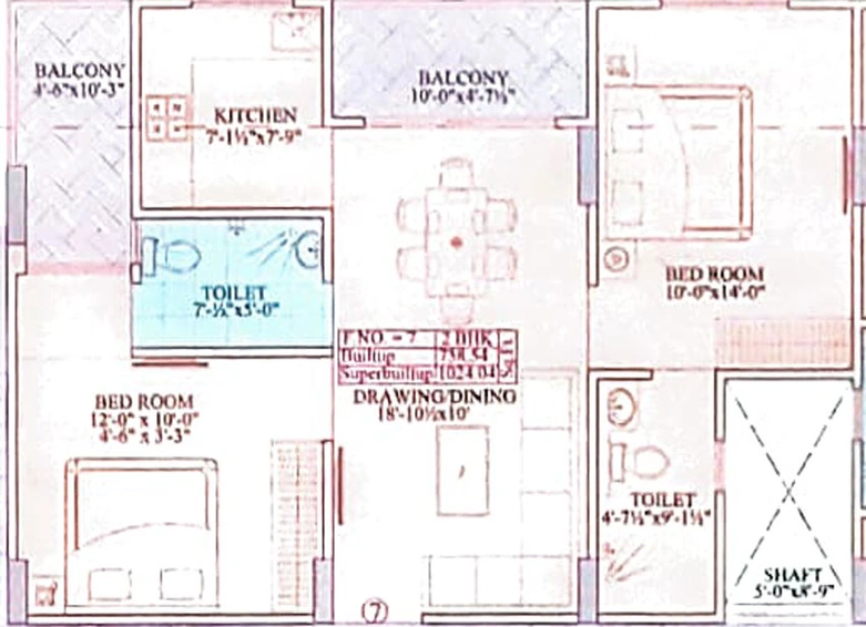 2 BHK Flat in Gurukripa Grand Sky Apartment in Jagatpura, Jaipur - Image 664551