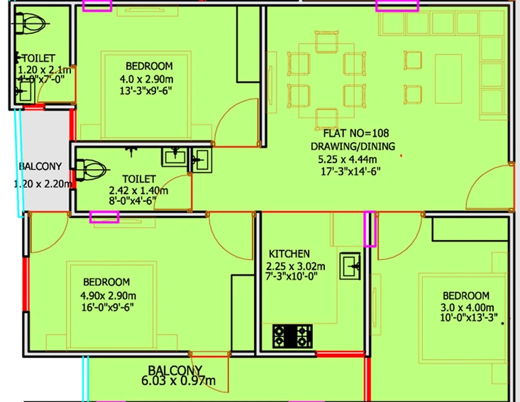 3 BHK Flat in Kashish 2 in Jagatpura, Jaipur - Image 664555