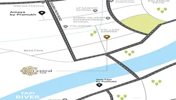 Location of Pramukh Central Park - Image 91535
