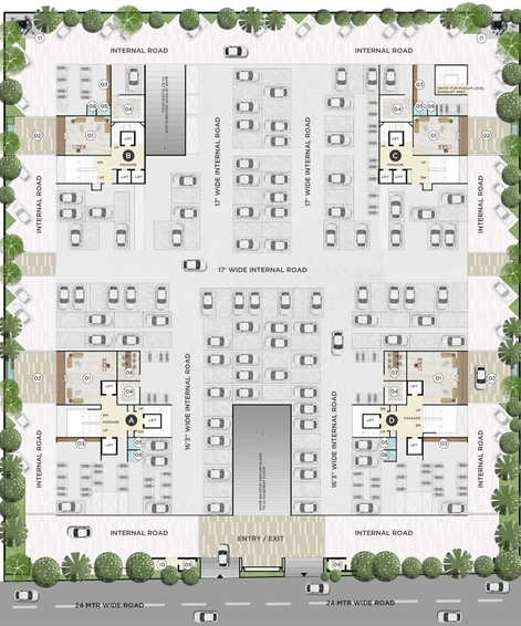 Master Plan of Pramukh Central Park in Pal, Surat - Image 91537
