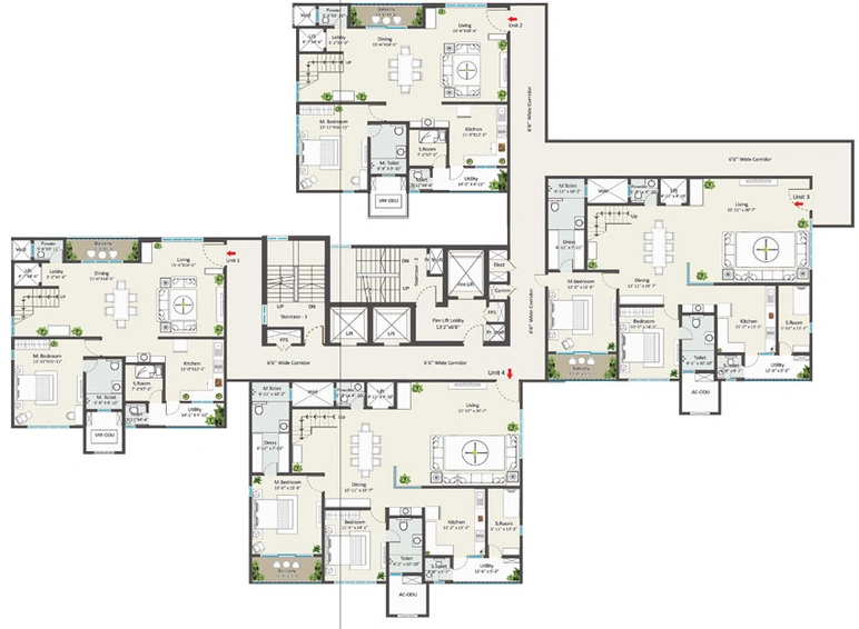 Floor Plan of Global Iconica Capitol in Madhurawada, Visakhapatnam - Image 91520
