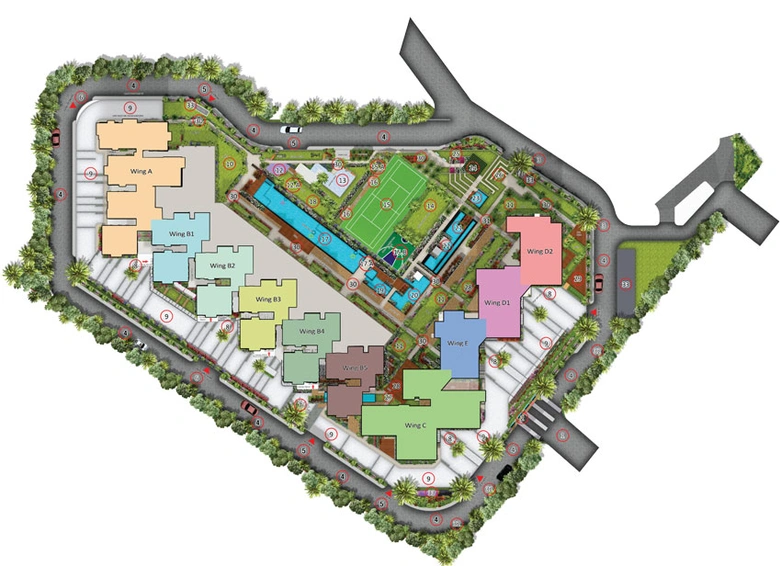 Master Plan of Global Iconica Capitol in Madhurawada, Visakhapatnam - Image 91521