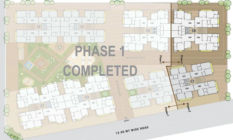 Master Plan of Siddhipriya Lakshminarayan Residency in Ghuma, Ahmedabad - Image 91579
