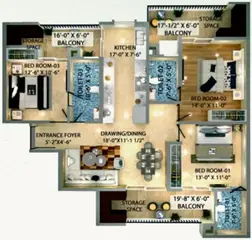 Project Image of 3 BHK Flat for Resale in Trishla City Zirakpur, Chandigarh - Image 50475