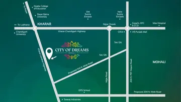 Project Image of 2 BHK Flat for Resale in SBP City Of Dreams Zirakpur, Chandigarh - Image 50619