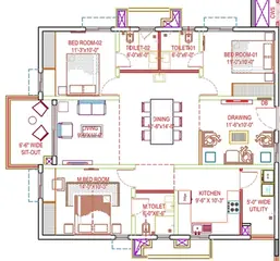 Project Image of 3 BHK Flat for Resale in Vasavi Sarovar Madhapur, Hyderabad - Image 51556