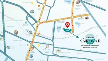 Project Image of 3 BHK Flat for Resale in Vasavi Sarovar Madhapur, Hyderabad - Image 51554