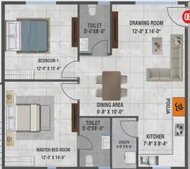 Project Image of 2 BHK Flat for Resale in Shri Amrutha Srinivasam Bachupally, Hyderabad - Image 51888