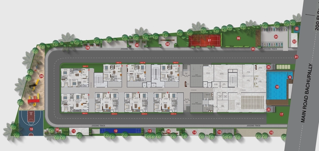 Project Image of 2 BHK Flat for Resale in Shri Amrutha Srinivasam, Bachupally - Image 51898