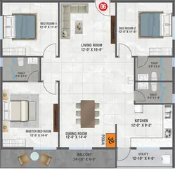 Project Image of 3 BHK Flat for Resale in Shri Amrutha Srinivasam Bachupally, Hyderabad - Image 51931