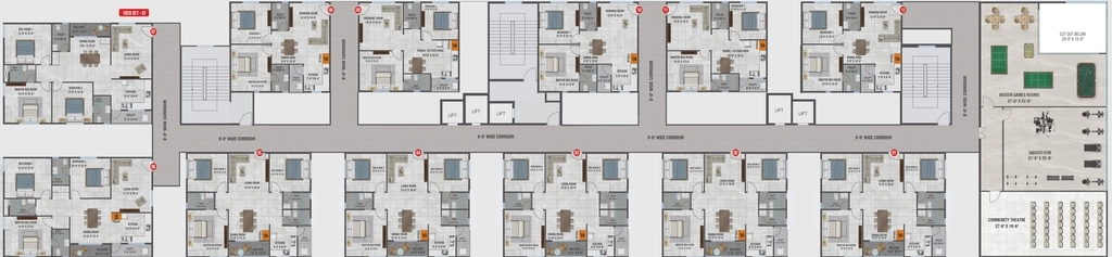 Project Image of 3 BHK Flat for Resale in Shri Amrutha Srinivasam, Bachupally - Image 51934