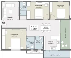 Project Image of 3 BHK Flat for Resale in Chilcon Mayan Alkapur, Hyderabad - Image 52123