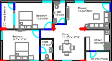 Project Image of 2 BHK Flat for Resale in Vasu Sri Pride Gandi Maisamma, Hyderabad - Image 52206