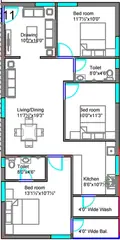 Project Image of 3 BHK Flat for Resale in Vasu Sri Pride Gandi Maisamma, Hyderabad - Image 52208