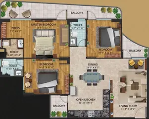 Project Image of 3 BHK Flat for Resale in Oxirich Chintamanis Sector 103, Gurgaon - Image 52485