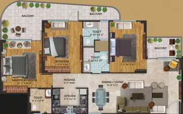 Project Image of 3 BHK Flat for Resale in Oxirich Chintamanis Sector 103, Gurgaon - Image 52652