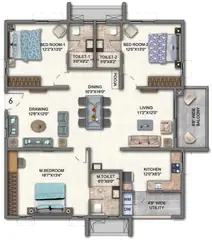 Project Image of 3 BHK Flat for Resale in Aparna Cyber Heights Osman Nagar, Hyderabad - Image 52838