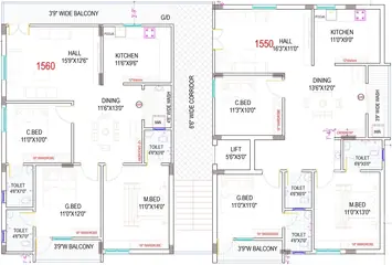 Project Image of 3 BHK Flat for Resale in Sri Arunodaya Residency Nallagandla, Hyderabad - Image 53089