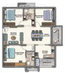 Project Image of 3 BHK Flat for Resale in Aparna Cyber Shine Osman Nagar, Hyderabad - Image 53116