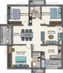 Project Image of 3 BHK Flat for Resale in Aparna Cyber Star Osman Nagar, Hyderabad - Image 53128