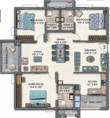 Project Image of 3 BHK Flat for Resale in Aparna Cyber Star Osman Nagar, Hyderabad - Image 53137