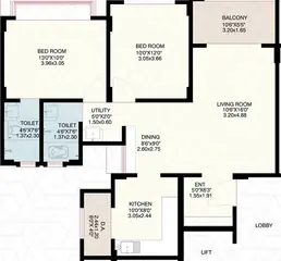 Project Image of 2 BHK Flat for Rent in Anmol Nayantara Gold Pathardi Phata, Nashik - Image 54622