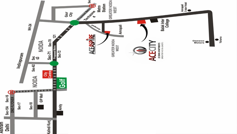 Project Image of 2 BHK Flat for Resale in Ace City, Sector 1 - Image 54861