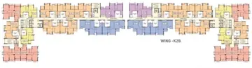 Floor Plan of 3 BHK Flat for Resale in Orchard Godrej Se7en Joka, Kolkata - Image 57406
