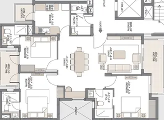 Project Image of 3.5 BHK Flat for Resale in Emaar Gurgaon Greens Sector 102, Gurgaon - Image 57999