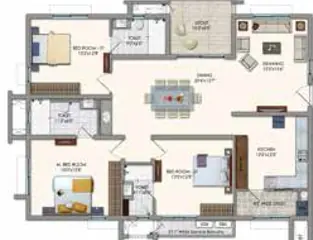 Project Image of 3 BHK Flat for Resale in Jayabheri The Nirvana Gachibowli, Hyderabad - Image 58522