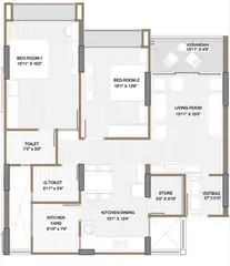 Project Image of 2 BHK Flat for Rent in Apollo DB City Nipania, Indore - Image 58678