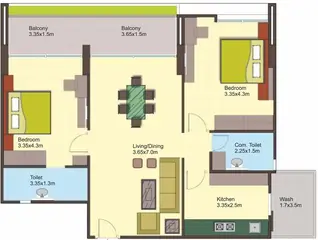 Project Image of 2 BHK Flat for Resale in BCM Park Nipania, Indore - Image 59169