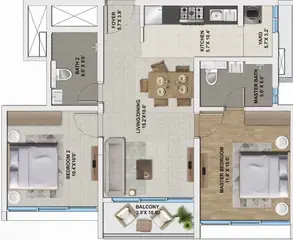 Project Image of 2 BHK Flat for Resale in TVS Emerald Elements Kovilambakkam, Chennai - Image 60012