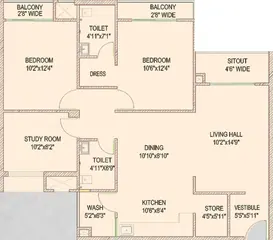 Project Image of 2.5 BHK Flat for Resale in DB Pride Talawali Chanda, Indore - Image 59448