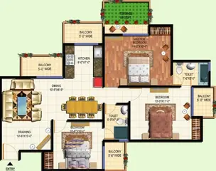 Project Image of 3 BHK Flat for Resale in Amrapali Terrace Homes Techzone 4, Greater Noida - Image 63383