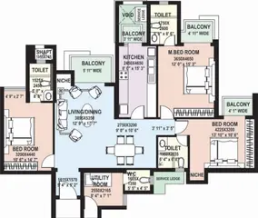 Project Image of 3 BHK Flat for Rent in DLF Park Place Sector 54, Gurgaon - Image 64528