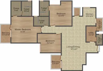 Project Image of 3 BHK Flat for Rent in Ireo Uptown Sector 66, Gurgaon - Image 64510