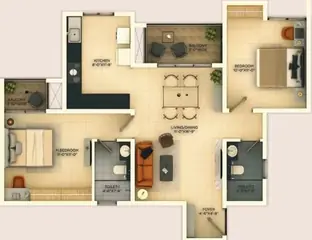 Project Image of 2 BHK Flat for Resale in Provident Ecopolitan Bagalur, Bangalore - Image 64972