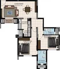 Project Image of 2 BHK Flat for Resale in Shriram Mystique Jalahalli, Bangalore - Image 65086