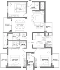 Project Image of 3 BHK Flat for Resale in Assetz 22 & Crest Yeshwanthpur, Bangalore - Image 65175