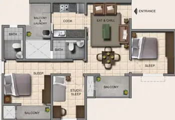 Project Image of 2.5 BHK Flat for Resale in Provident Capella Whitefield, Bangalore - Image 66000