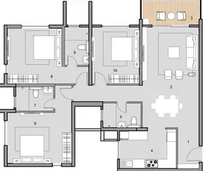 Project Image of 3 BHK Flat for Resale in Purva Blubelle Magadi Road, Bangalore - Image 66040